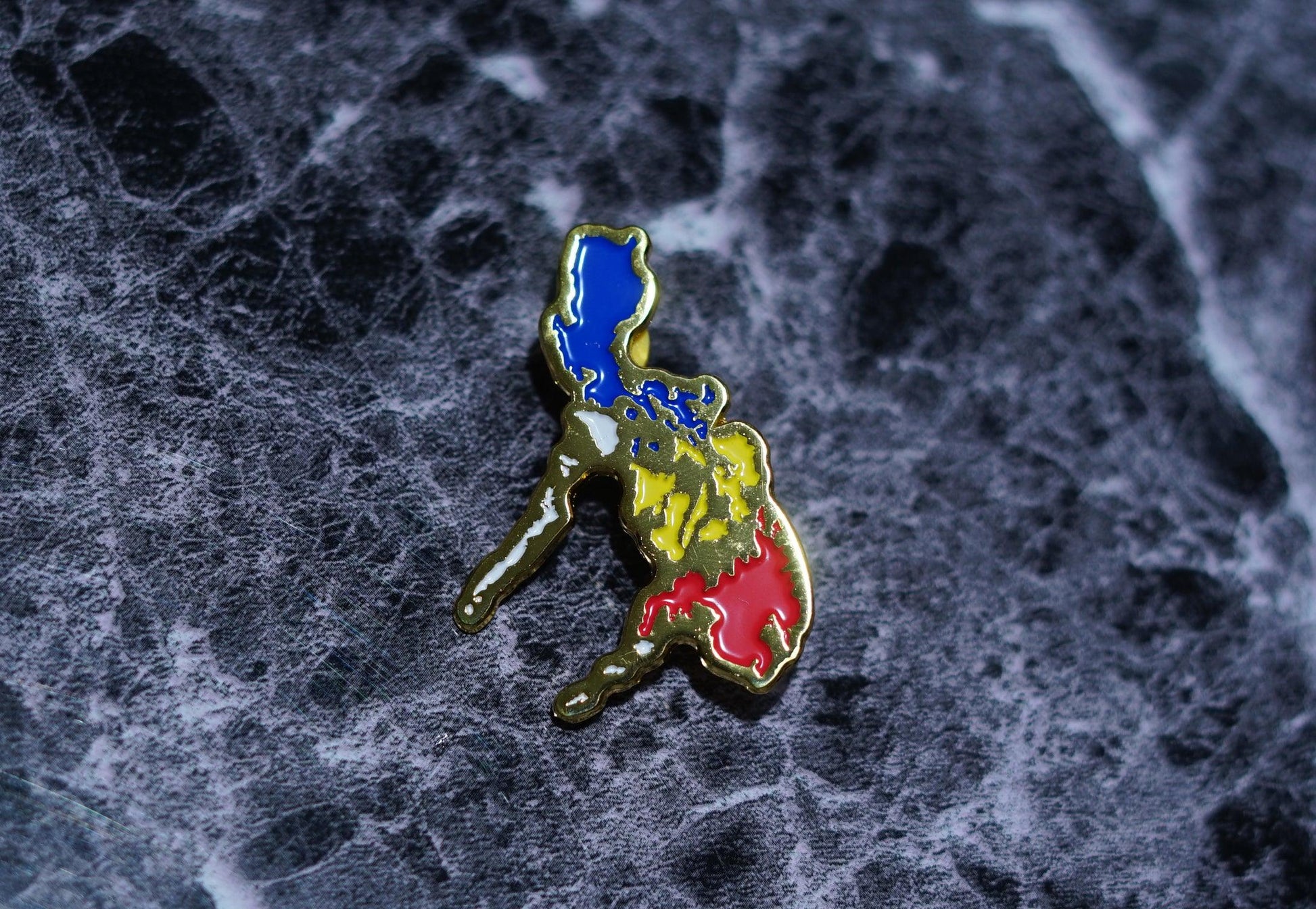 2" Philippine Map Soft Enamel Pin Philippines Filipino Pinoy Pinay Pinas Pilipinas - Sari Sari Tindahan