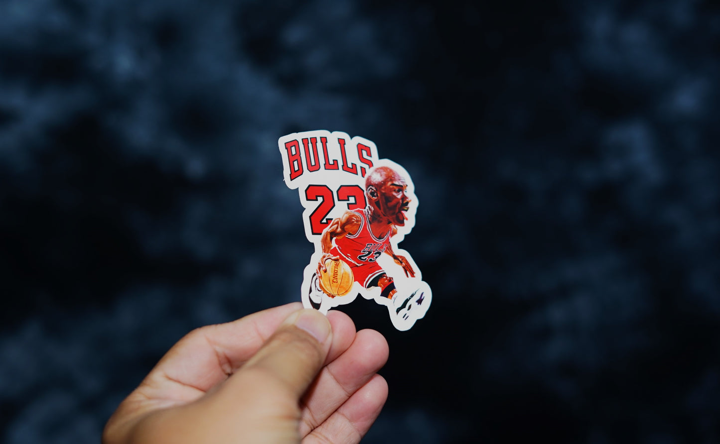 Michael Air Jordan Chicago Bulls Basketball Die Cut Sticker for Laptop Wall Water bottle Yeti Nba