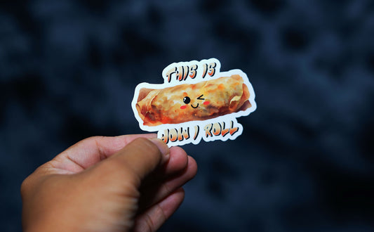 Filipino Gifts This is how I roll kawaii lumpia die cut sticker for Car Laptop Wall Water bottle Filipino Pinoy Pinay Philippines (Copy)