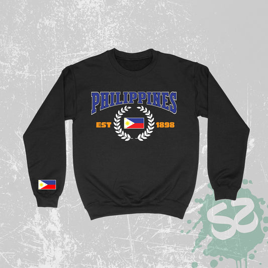 Philippines Est 1898 Philippine Flag - Unisex Sweatshirt Filipino Gift Gift Pinoy Pinay Sweater Pilipinas Gifts Pinoy Sweater Filipino Gifts