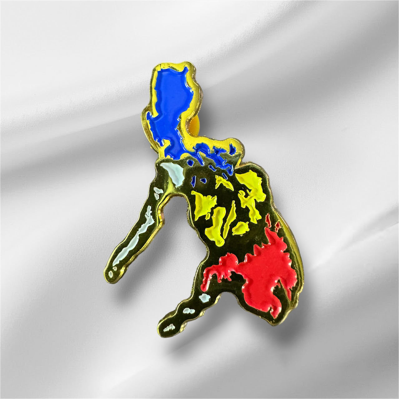 2" Philippine Map Soft Enamel Pin Philippines Filipino Pinoy Pinay Pinas Pilipinas