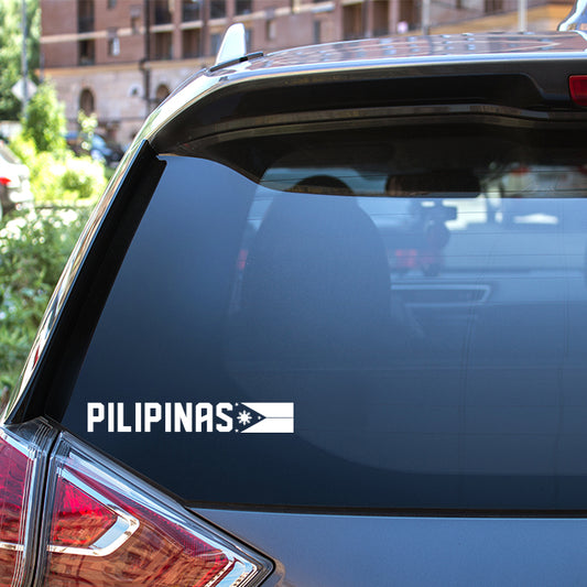 Pilipinas Gilas Flag Vinyl Decal Sticker Car Window Philippines Pinoy Pinay Filipino Pinoy Filipino Gifts