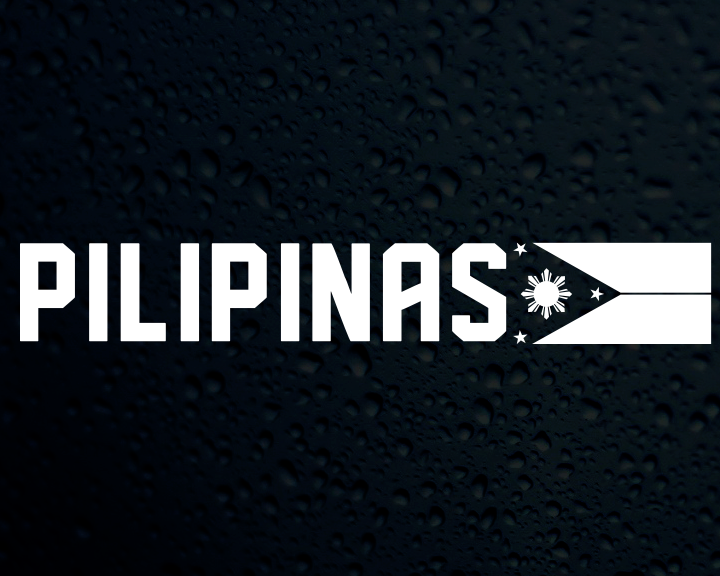 Pilipinas Gilas Flag Vinyl Decal Sticker Car Window Philippines Pinoy Pinay Filipino Pinoy Filipino Gifts