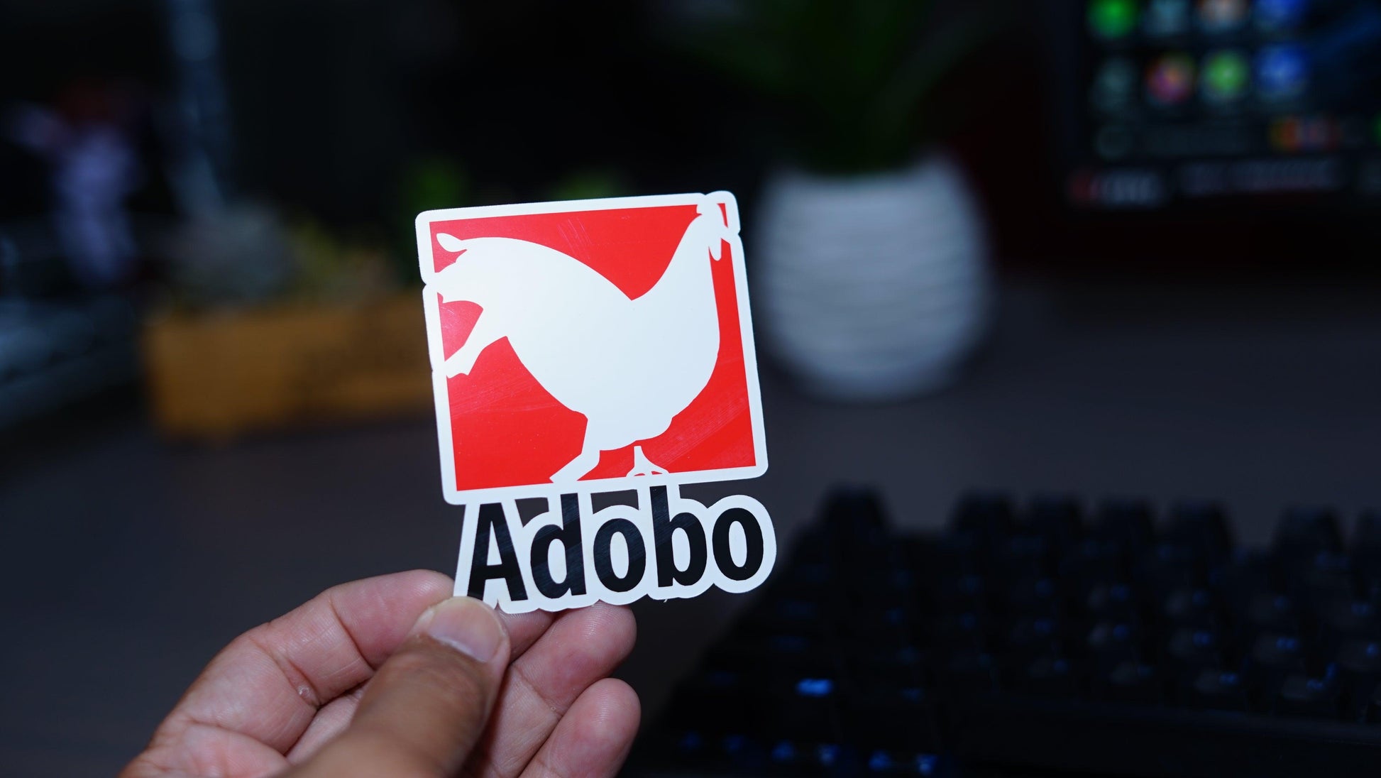 Adobo Die Cut Sticker for Laptop Wall Water bottle Yeti Filipino Pinoy Pinay - Sari Sari Tindahan