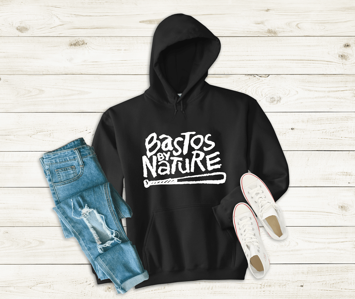 Bastos by Nature - Long Sleeve Unisex Hoodie Filipino Pinoy Pinay Mabuhay - Sari Sari Tindahan