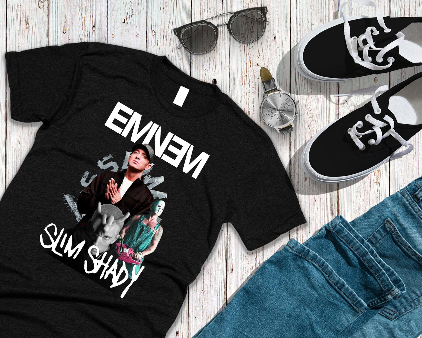 Eminem Slim Shady - Unisex T-Shirt Hip Hop Rap Pop - Sari Sari Tindahan