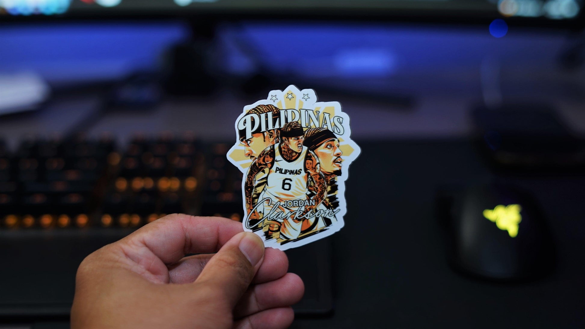 Jordan Clarkson Pilipinas Basketball Die Cut Sticker for Laptop Wall Water bottle Yeti Filipino Pinoy Pinay Philippines - Sari Sari Tindahan