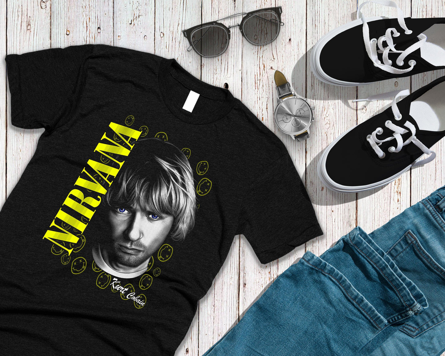 Kurt Cobain Nirvana - Unisex T-Shirt Rock Heavy Metal - Sari Sari Tindahan