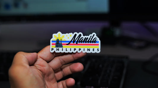 Manila Philippines Die Cut Stickers for Laptop Wall Water bottle Yeti Filipino Pinoy Pinay Philippines - Sari Sari Tindahan