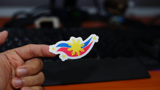 Philippine Flag Die Cut Sticker for Laptop Wall Water bottle Yeti Filipino Pinoy Pinay - Sari Sari Tindahan