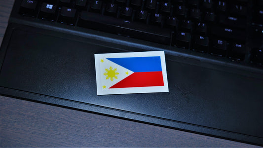 Philippine Flag UV DTF Permanent Sticker Filipino Pinoy Pinay Philippines Filipina - Sari Sari Tindahan