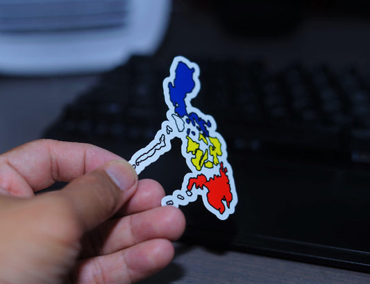 Phillipine Map full color Die Cut Sticker for Laptop Wall Water bottle Yeti Filipino Pinoy Pinay PPop - Sari Sari Tindahan