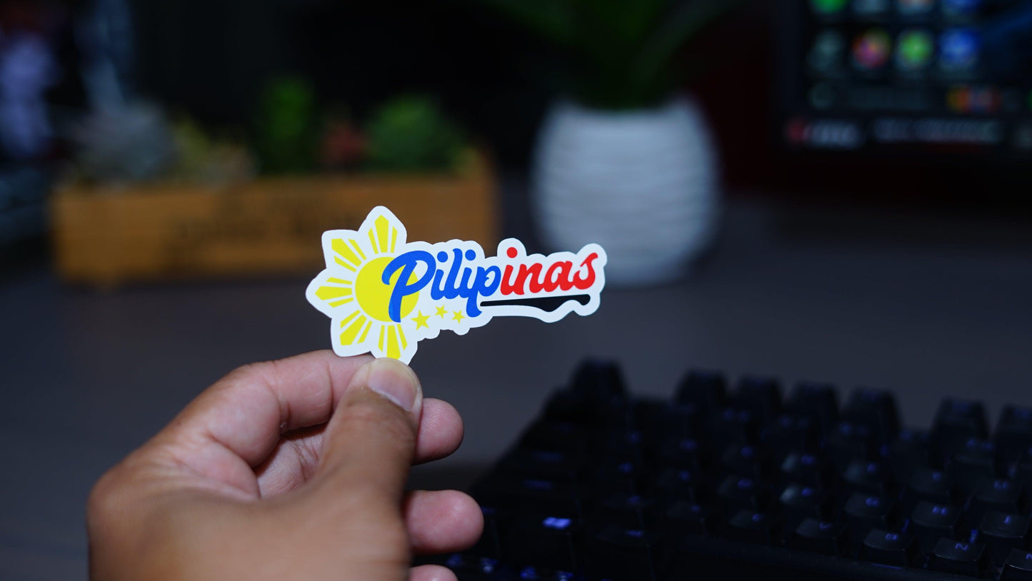 Pilipinas Die Cut Sticker for Laptop Wall Water bottle Yeti Filipino Pinoy Pinay Philippines - Sari Sari Tindahan