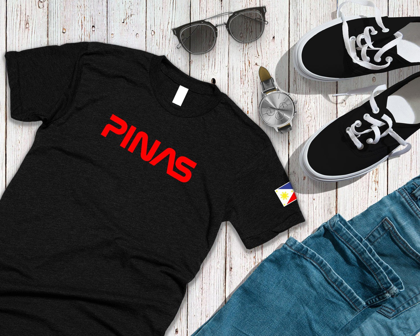 Pinas - Unisex T-Shirt Filipino Pinoy Pinay Mabuhay Pilipinas - Sari Sari Tindahan