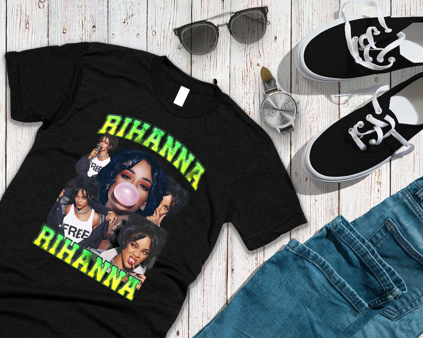 Rihanna - Unisex T-Shirt Hip Hop Rap Pop - Sari Sari Tindahan