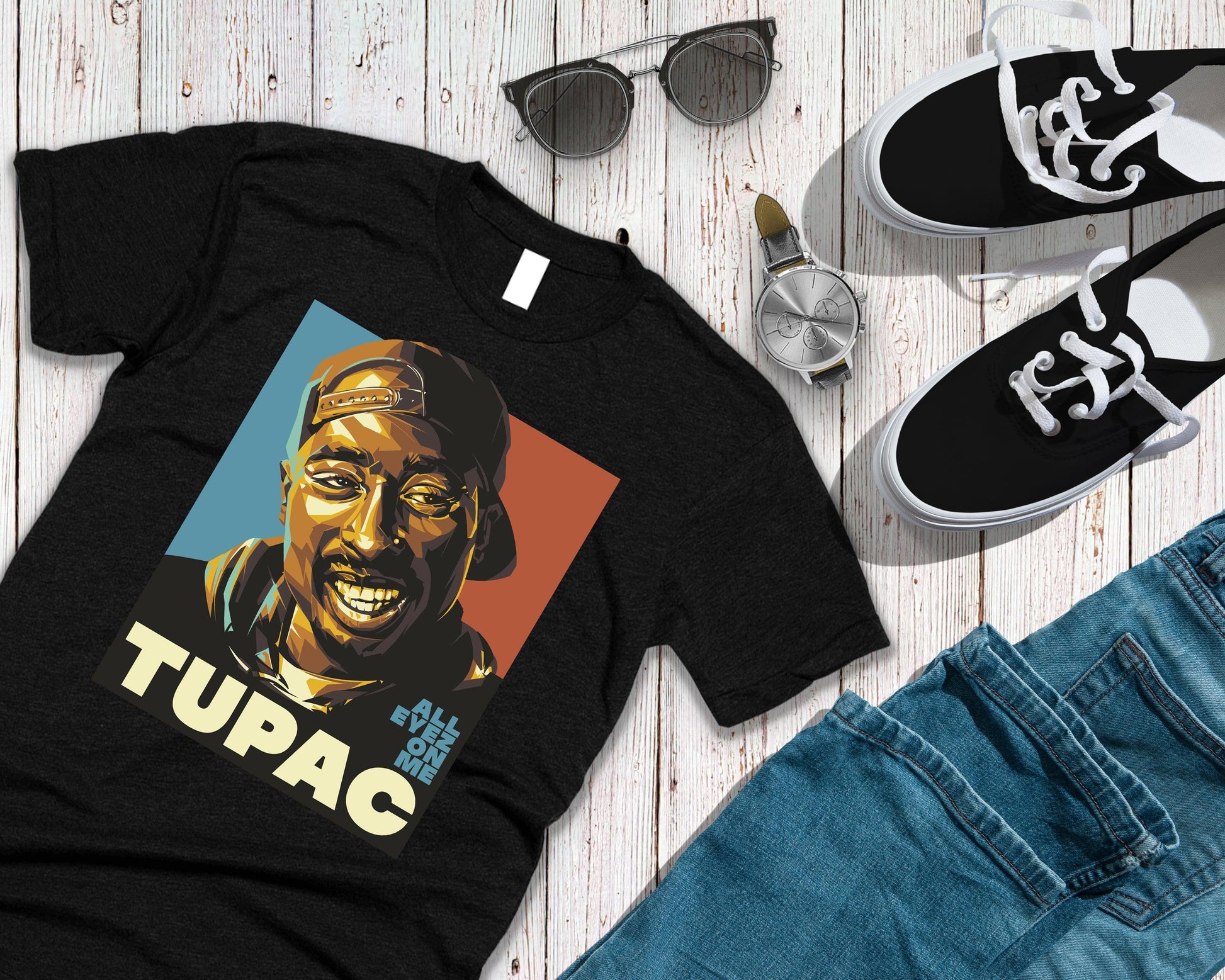 Tupac - Unisex T-Shirt Hip Hop Rap Pop - Sari Sari Tindahan